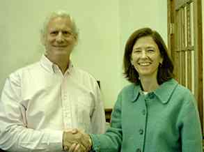 rob grant pres. adirondacks.com with diane fish - director of fund development adirondack council